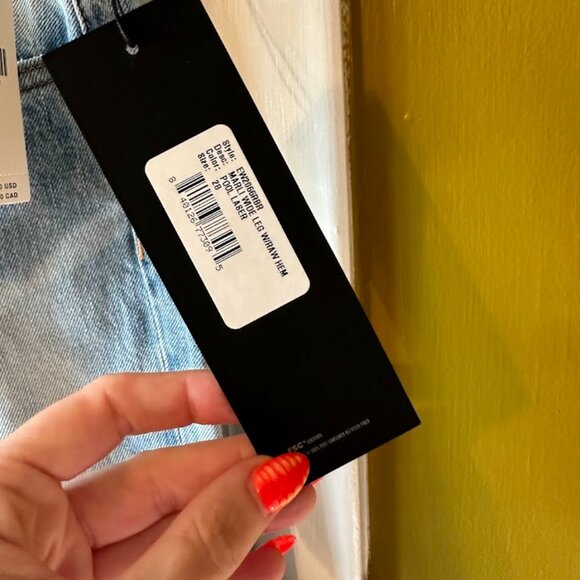 NWT Edwin Pool Wash Wide Leg Denim Jeans Anthropologie - Picture 5 of 9